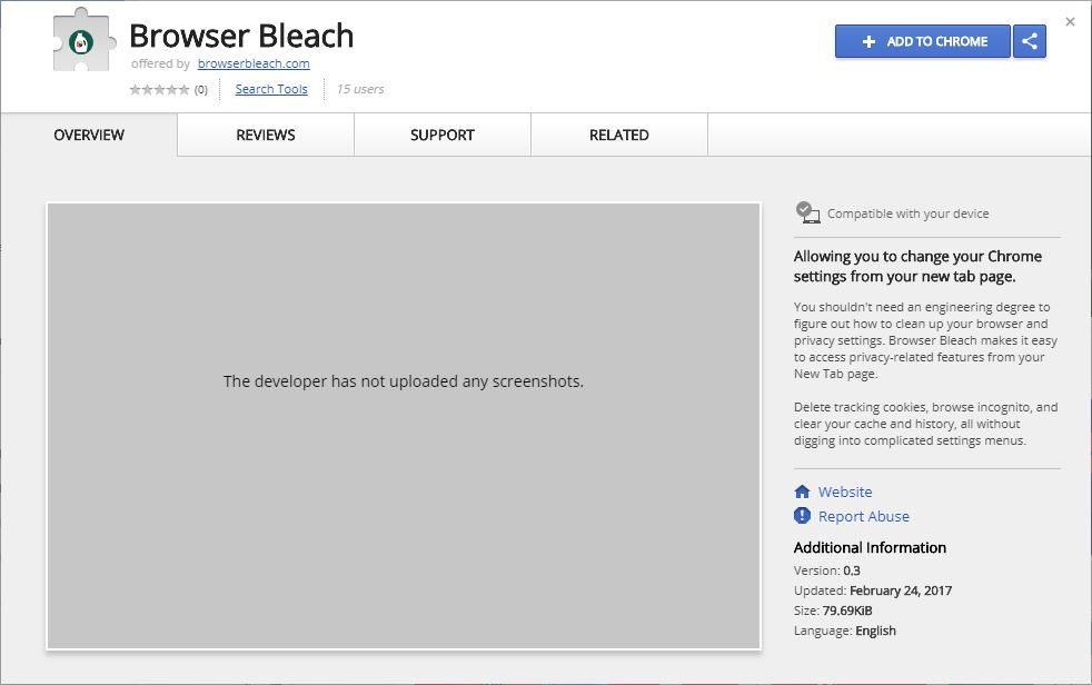 Remove Browser Bleach Google Chrome Extension (2018 Updated)